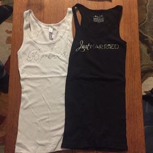 Bride & Just Married tank tops 👰🏼